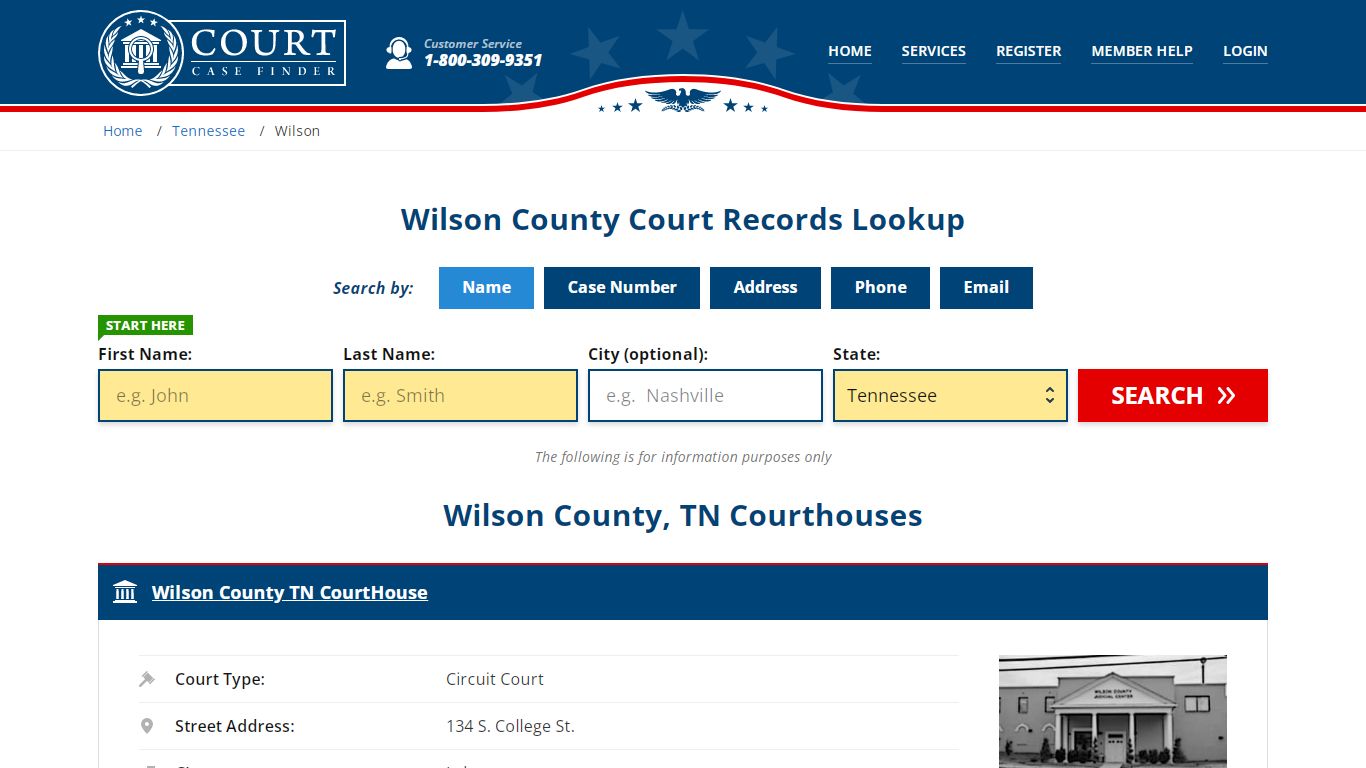 Wilson County Court Records | TN Case Lookup