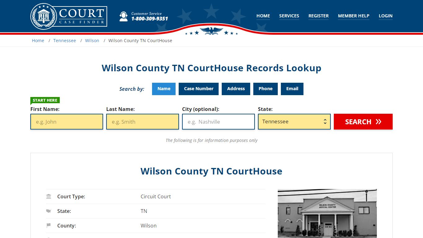 Wilson County TN CourtHouse Records | Lebanon, Wilson County, TN Court ...