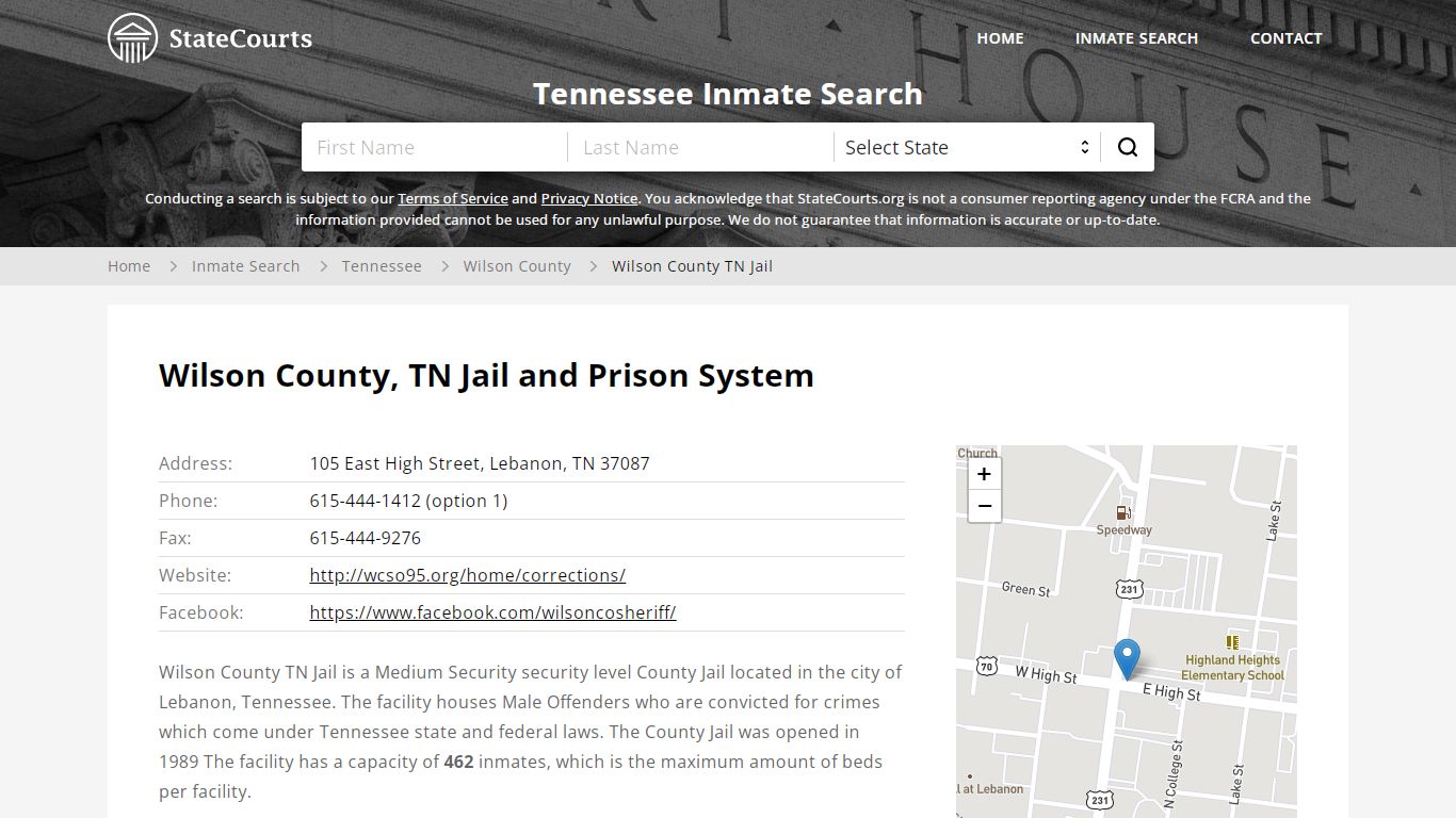 Wilson County TN Jail Inmate Records Search, Tennessee - State Courts